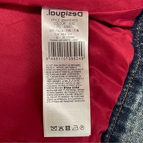 Desigual Red and Black Plaid Blazer - Picture 11 of 11